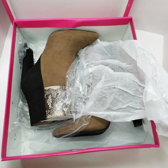 ShoeDazzle Snake-Embossed Saskia Booties - Picture 6 of 6